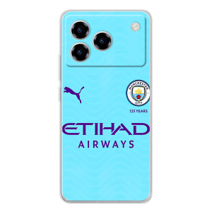 Силиконовые Чехлы принт Футбол на ZTE Blade A76 – Man City