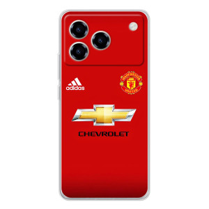 Силиконовые Чехлы принт Футбол на ZTE Blade A76 – Man United
