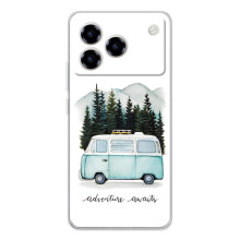 Силиконовый бампер с картинкой машины на ZTE Blade A76 – Домик на колесах