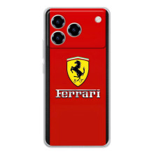 Силиконовый бампер с картинкой машины на ZTE Blade A76 – Ferrari Logo
