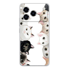 Силиконовый чехол с котиком для ZTE Blade A76 – Коты