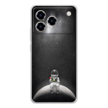 Силіконовый Чохол з принтом "Космонавти" на ZTE Blade A76 – Космонавт романтик