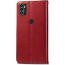 Шкіряний чохол-книжка GETMAN Gallant (PU) для ZTE Blade A7s (2020) – Червоний