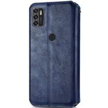 Шкіряний чохол-книжка GETMAN Cubic (PU) для ZTE Blade A7s (2020) – Синій