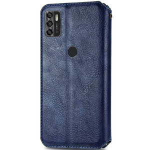Кожаный чехол-книжка GETMAN Cubic (PU) для ZTE Blade A7s (2020) – Синий