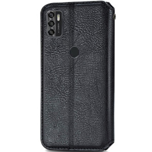Кожаный чехол-книжка GETMAN Cubic (PU) для ZTE Blade A7s (2020) – Черный