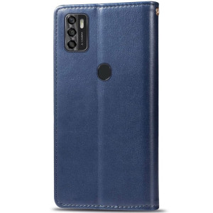 Кожаный чехол-книжка GETMAN Gallant (PU) для ZTE Blade A7s (2020) – Синий