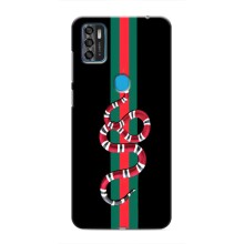 Чехлы Бренд GUCCI для ZTE Blade A7s 2020 (Змей Гуччи)