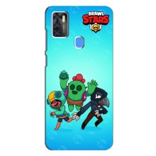 Чехлы Brawl Stars для ZTE Blade A7s 2020 (AlphaPrint) – Тріо героїв