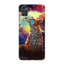 Чехлы с картинкой Лисички для ZTE Blade A7s 2020 (VPrint) (Лисица в космосе)