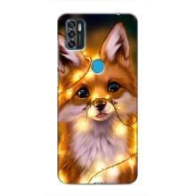 Чехлы с картинкой Лисички для ZTE Blade A7s 2020 (VPrint) (Лисичка в гирляндах)