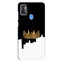 Чехол (Корона на чёрном фоне) для ЗТЕ Блейд А7с (2020) (Золотая корона)