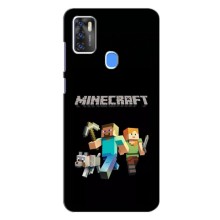 Чохол Майнкрафт на ZTE Blade A7s 2020 (AlphaPrint) Minecraft – герої Minecraft