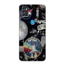 Силиконовый бампер с принтом "Наса" на ZTE Blade A7s 2020 – Art nasa