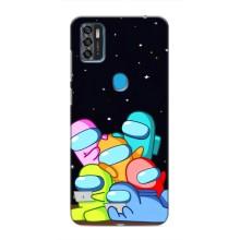 Чехол Амонг Ас для ZTE Blade A7s 2020 (AlphaPrint) (Скины в космосе)
