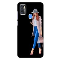 Чехол с картинкой Модные Девчонки ZTE Blade A7s 2020 – Девушка со смартфоном