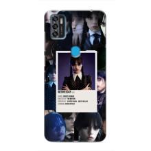 Чехлы Венсдей на ZTE Blade A7s 2020 Уэнсдей (AlphaPrint) (коллаж Уэнздей)