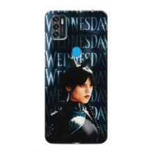 Чехлы Венсдей на ZTE Blade A7s 2020 Уэнсдей (AlphaPrint) (Уэнздей кошка)