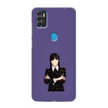 Чехлы Венсдей на ZTE Blade A7s 2020 Уэнсдей (AlphaPrint) (Уэнздей в черном)