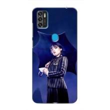 Чехлы Венсдей на ZTE Blade A7s 2020 Уэнсдей (AlphaPrint) (Уэнздей с зонтом)