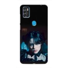 Чехлы Венсдей на ZTE Blade A7s 2020 Уэнсдей (AlphaPrint) (взгляд Уэнздей)