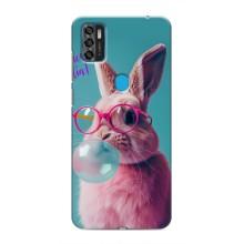 Чохол з принтом стильні тварини для ZTE Blade A7s 2020 – Кролик в окулярах
