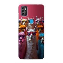 Чохол з принтом стильні тварини для ZTE Blade A7s 2020 – Лами в окулярах