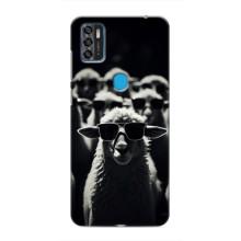 Чохол з принтом стильні тварини для ZTE Blade A7s 2020 – Овечка в окулярах