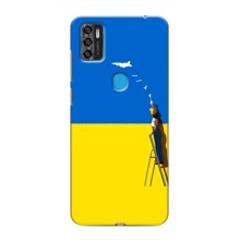 Силиконовый бампер с принтом (ПАТРИОТ) для ZTE Blade A7s 2020 (Мрія)