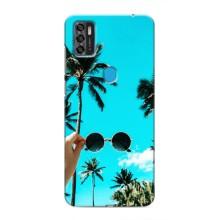 Силиконовый чехол с КАРТИНКАМИ лето для ZTE Blade A7s 2020 (AlphaPrint) – Взгляд лето