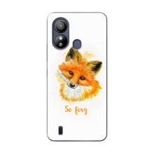 Чехлы с картинкой Лисички для ZTE Blade L220 (VPrint) (Девочка Лиса)