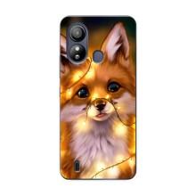 Чехлы с картинкой Лисички для ZTE Blade L220 (VPrint) (Лисичка в гирляндах)