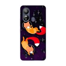 Чехлы с картинкой Лисички для ZTE Blade L220 (VPrint) (Лисички космонавты)