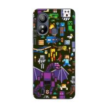 Чехол Майнкрафт на ZTE Blade L220 (AlphaPrint) Minecraft (Коллаж Майнкрафт)