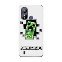 Чехол Майнкрафт на ZTE Blade L220 (AlphaPrint) Minecraft (крипер Майнкрафт)