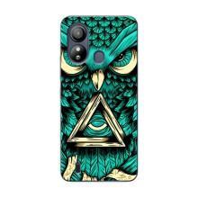 Чехол с птицами на ZTE Blade L220 (VPrint) (Сова с глазом)