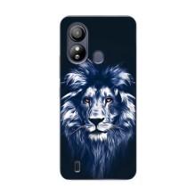Чехол со Львом для ZTE Blade L220 (VPrint) (Синий Лев)