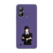 Чехлы Венсдей на ZTE Blade L220 Уэнсдей (AlphaPrint) (Уэнздей в черном)