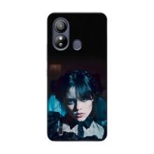Чехлы Венсдей на ZTE Blade L220 Уэнсдей (AlphaPrint) (взгляд Уэнздей)