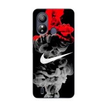 Силиконовый Чехол на ZTE Blade L220 с картинкой Nike (Nike дым)