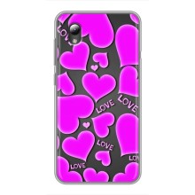 Чехлы для любимой на ЗТЕ Блейд Л8 (VPrint) (Pink hearts)
