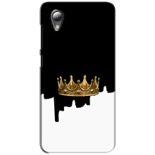 Чехол (Корона на чёрном фоне) для ЗТЕ Блейд Л8 – Золотая корона