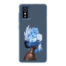 Чехлы (ART) Цветы на ZTE Blade L9 (VPrint) (Квіти на голові)