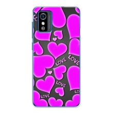 Чехлы для любимой на ЗТЕ Блейд Л9 (VPrint) (Pink hearts)