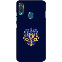 Чехлы для ZTE Blade V10 Vita  Укр. Символика (AlphaPrint) (Цветочный Герб)