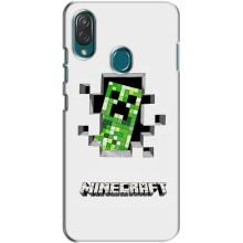 Чехол Майнкрафт на ZTE Blade V10 Vita (AlphaPrint) Minecraft (крипер Майнкрафт)