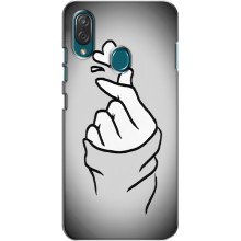 Чехол с принтом для ZTE Blade V10 Vita (AlphaPrint - Знак сердечка) – Значок Love