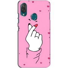 Чехол с принтом для ZTE Blade V10 Vita (AlphaPrint - Знак сердечка) – Знак Love