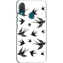 Чехол с птицами на ZTE Blade V10 Vita (VPrint) (Ласточки)