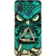 Чехол с птицами на ZTE Blade V10 Vita (VPrint) (Сова с глазом)